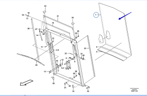 Стекло заднее (BL61b/BL71b) VOE15080364